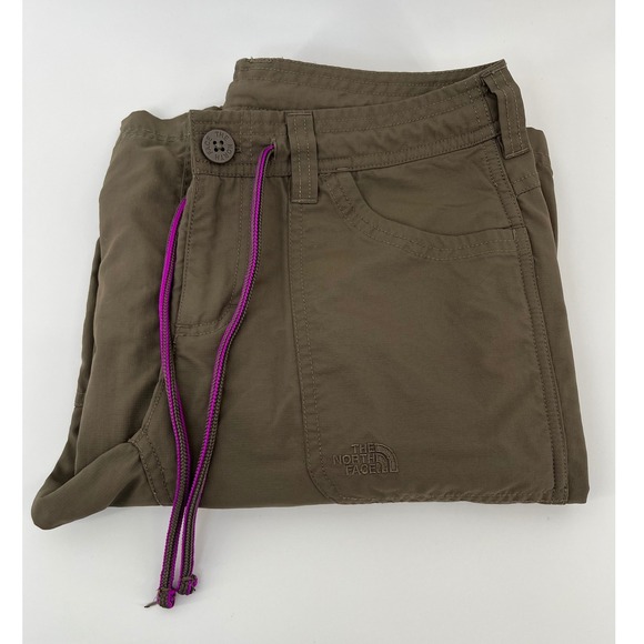 The North Face Pants - The North Face Horizon II Hiking Pants Womens sz 0 Brown Roll Up CFU1